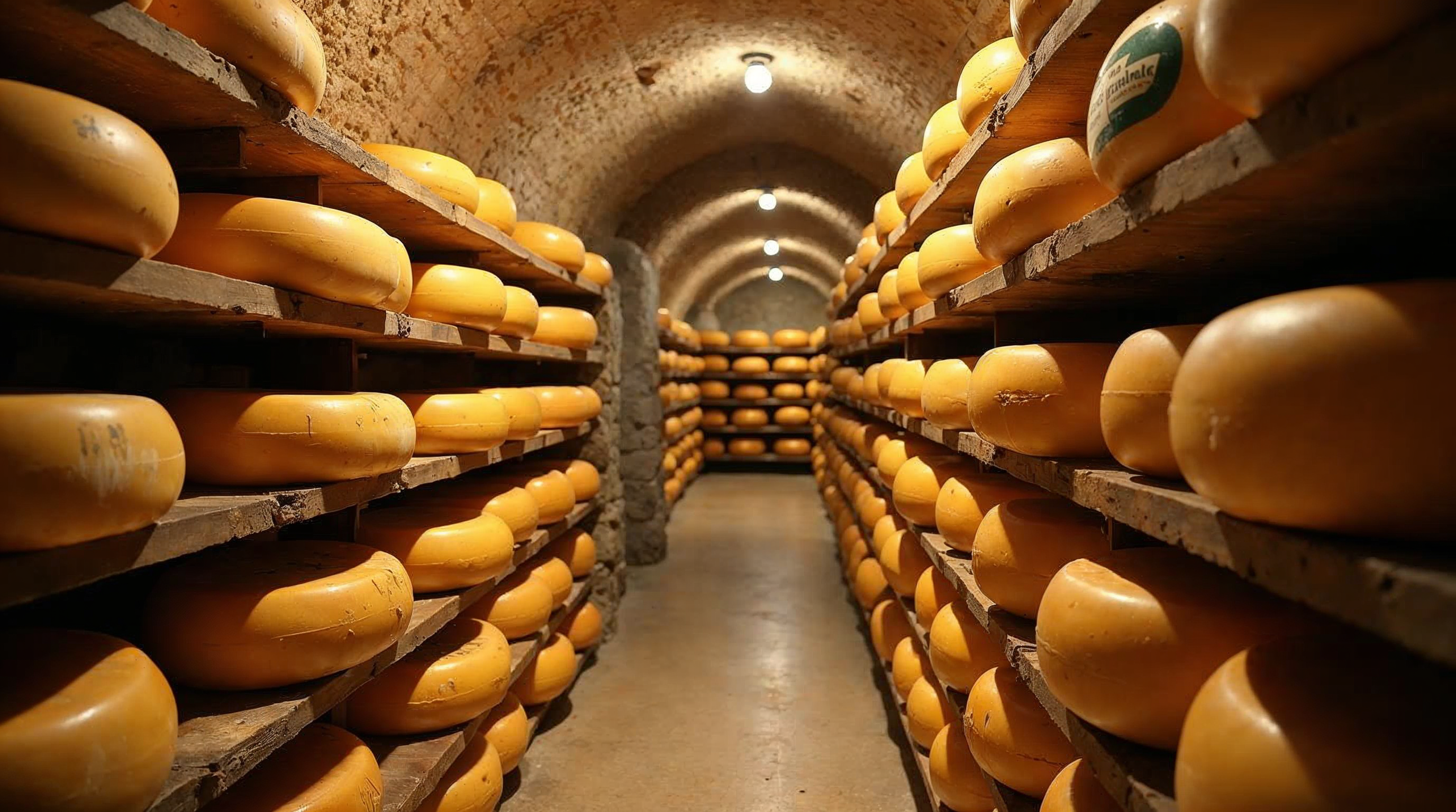 Traditionelle Käse-Reifehöhle in der Auvergne